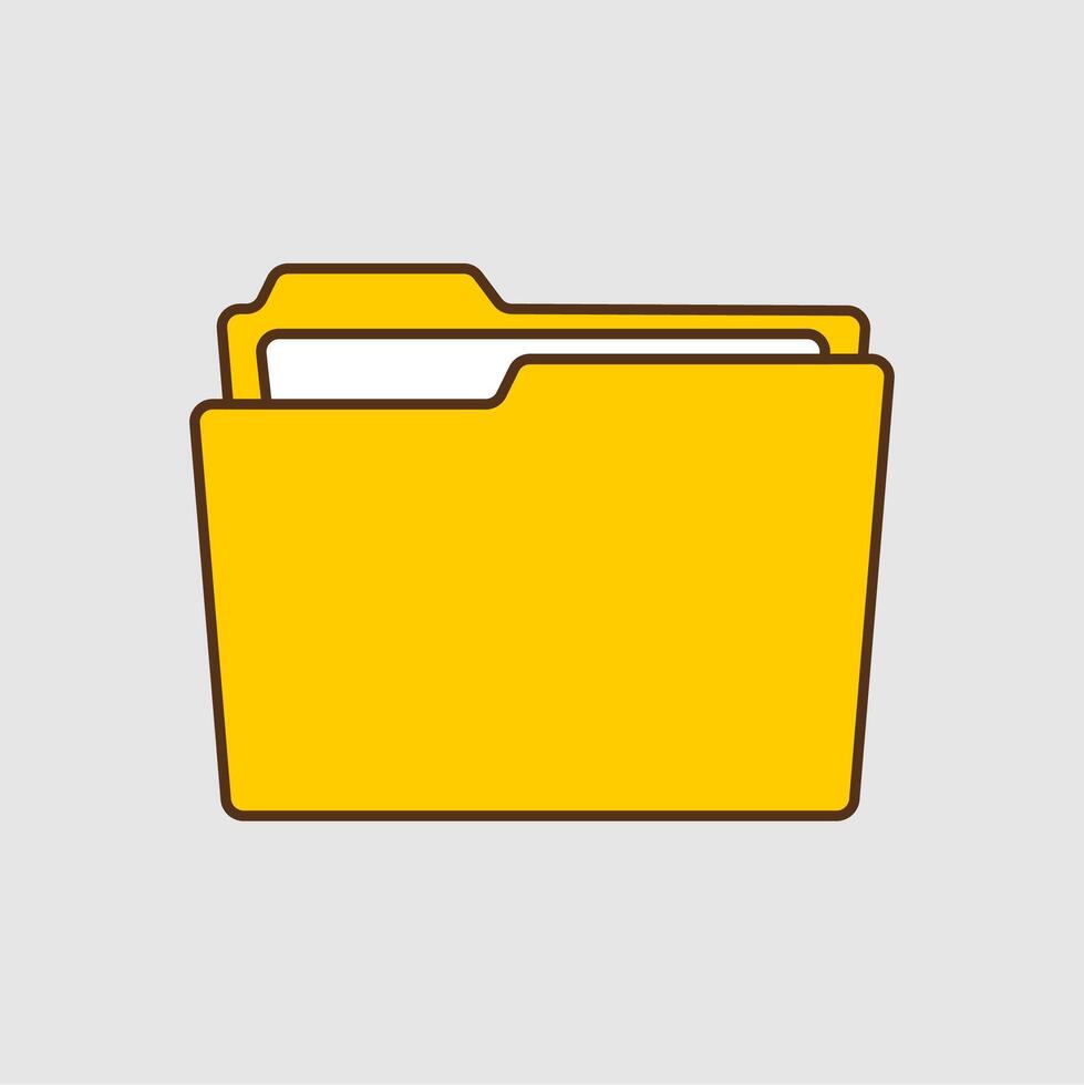 illustration of important document folder vector