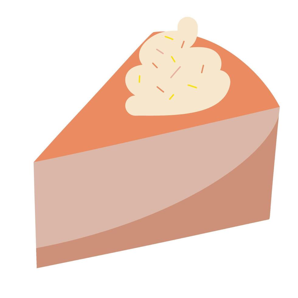 Cake delicious hand drawing vector