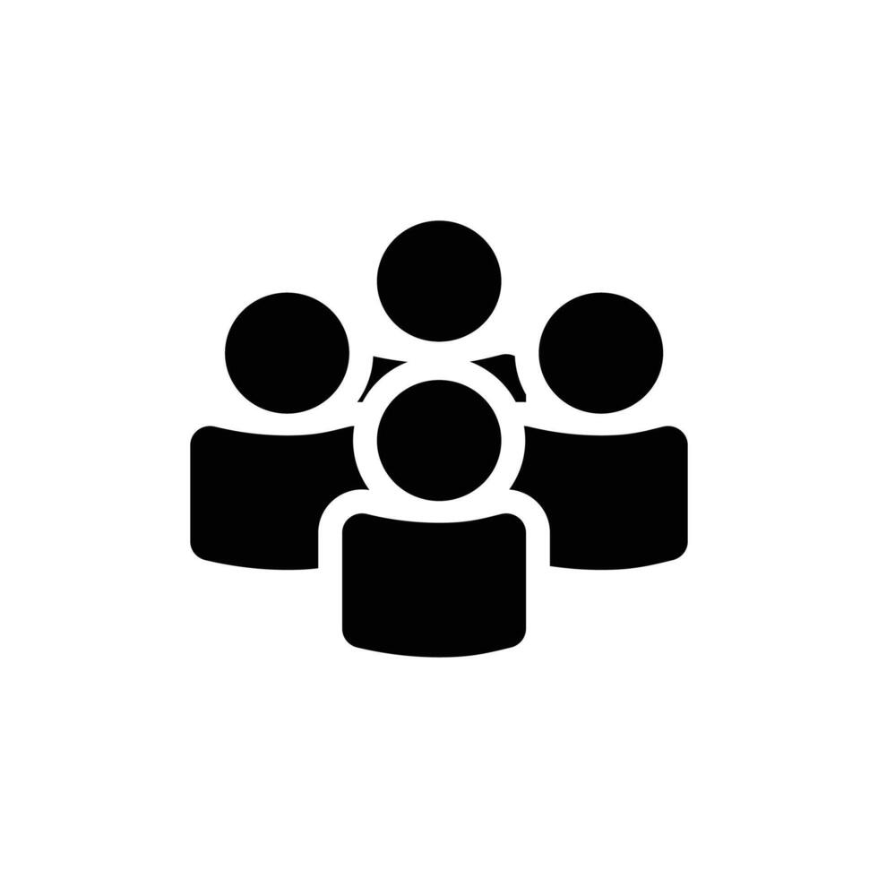 Large Group or Community Icon for Forums, Conferences, or Social Networks vector