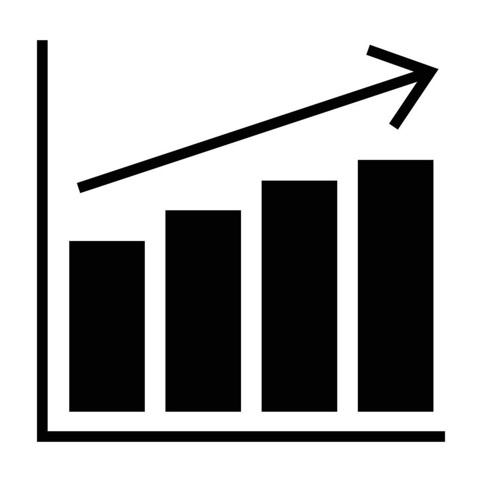 Line Chart Icons with Market Trend Arrows vector