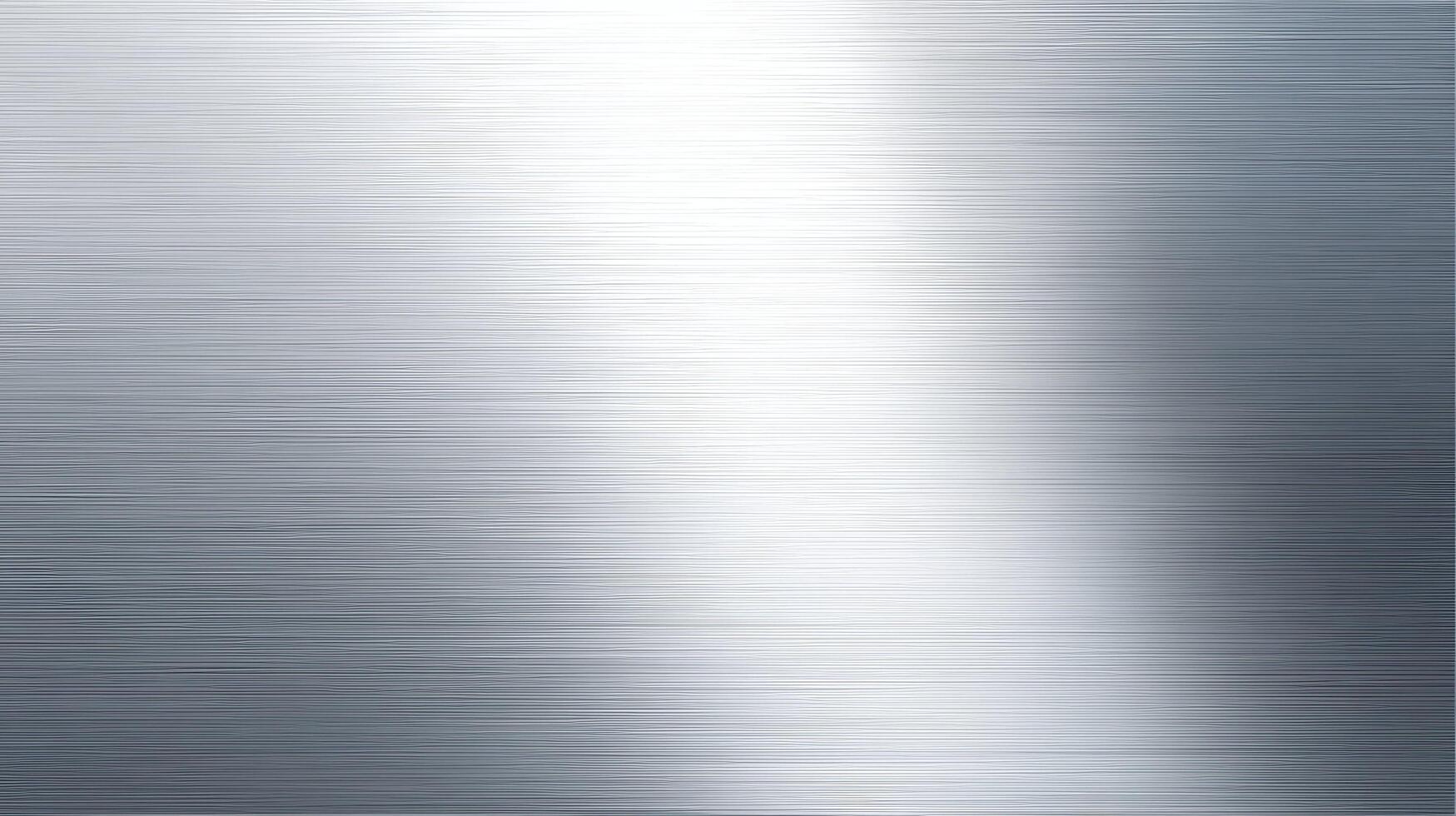 Brushed polished stainless steel texture background with horizontal grain lines and a metallic surface finish in a clean industrial design style. photo