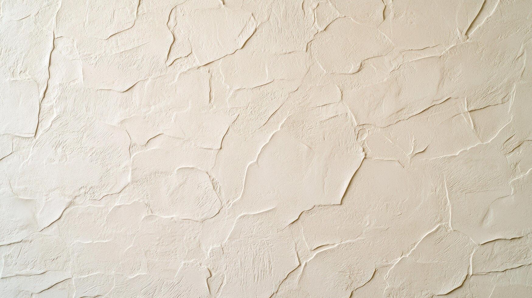 Light Beige Rough Plaster Wall Texture featuring uneven abstract strokes and a layered surface ideal for architectural or decorative backgrounds. photo