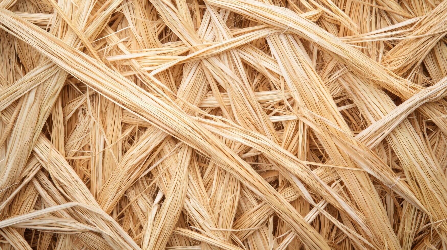 Close Up Dry Straw Texture Background featuring detailed natural yellow fiber strands in an intertwined organic layout ideal for agricultural, rustic, or eco-themed design projects. photo