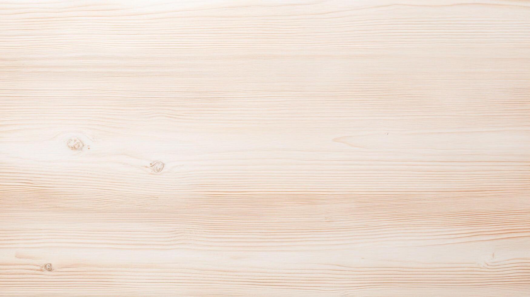 Light Natural Wooden Surface Texture with subtle grain pattern and soft beige tone ideal for backgrounds or design mockups. photo
