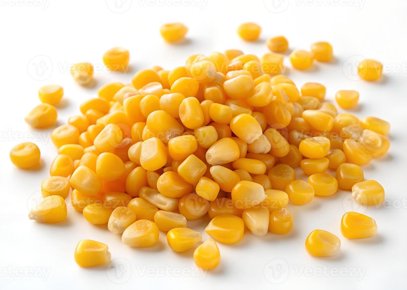 Textured Display of Yellow Corn Kernels photo