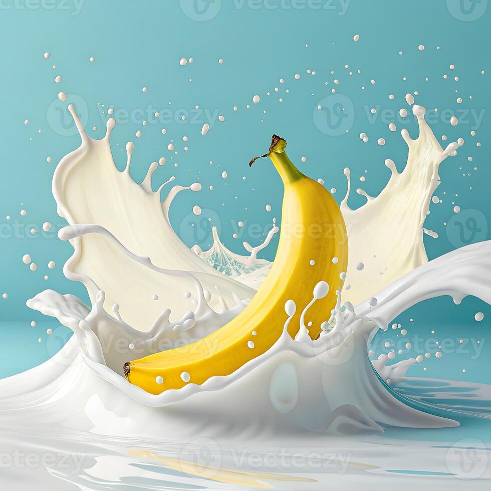 Banana Tide A Surreal Splash photo