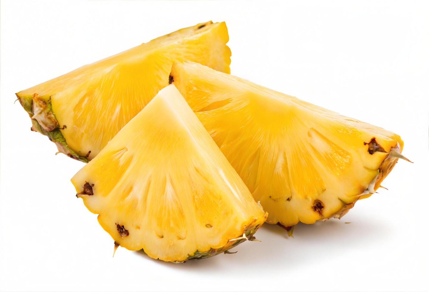 Close-Up of Ripe Pineapple Slices photo