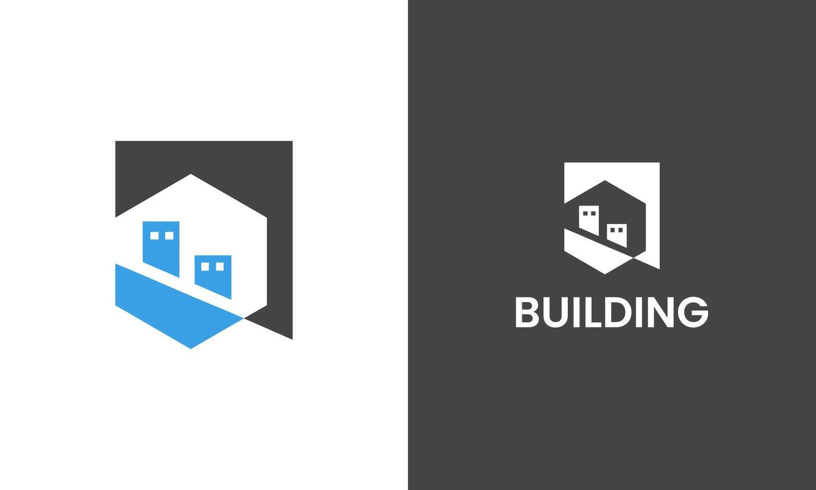 Construction, building and home icon minimal business logo design template vector