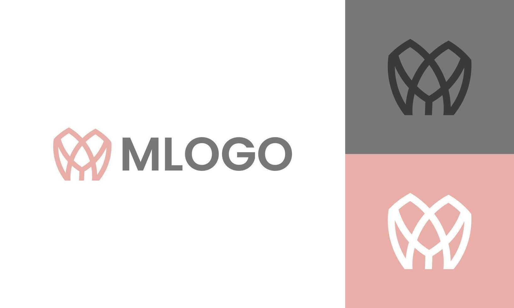 Letter M, W monogram business logo design template vector