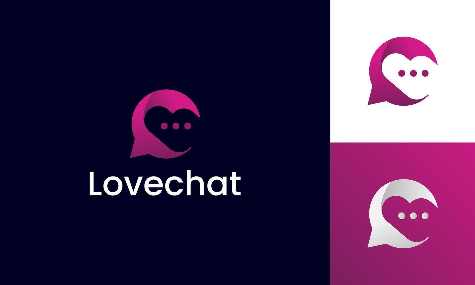 Modern C chat app icon logo design template for company identity vector