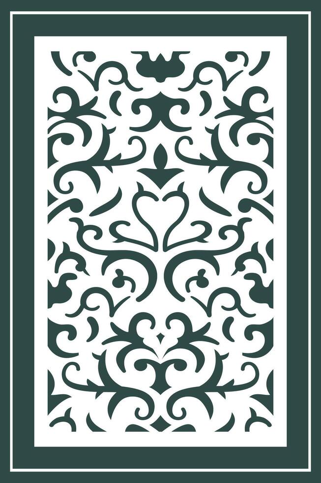 Jali Design for Graphic and Plywood, Partition, Cnc Router vector