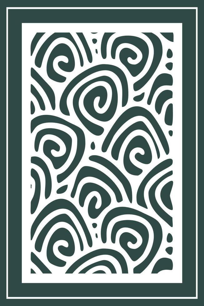 Jali design for laser cutting and cnc machine. vector