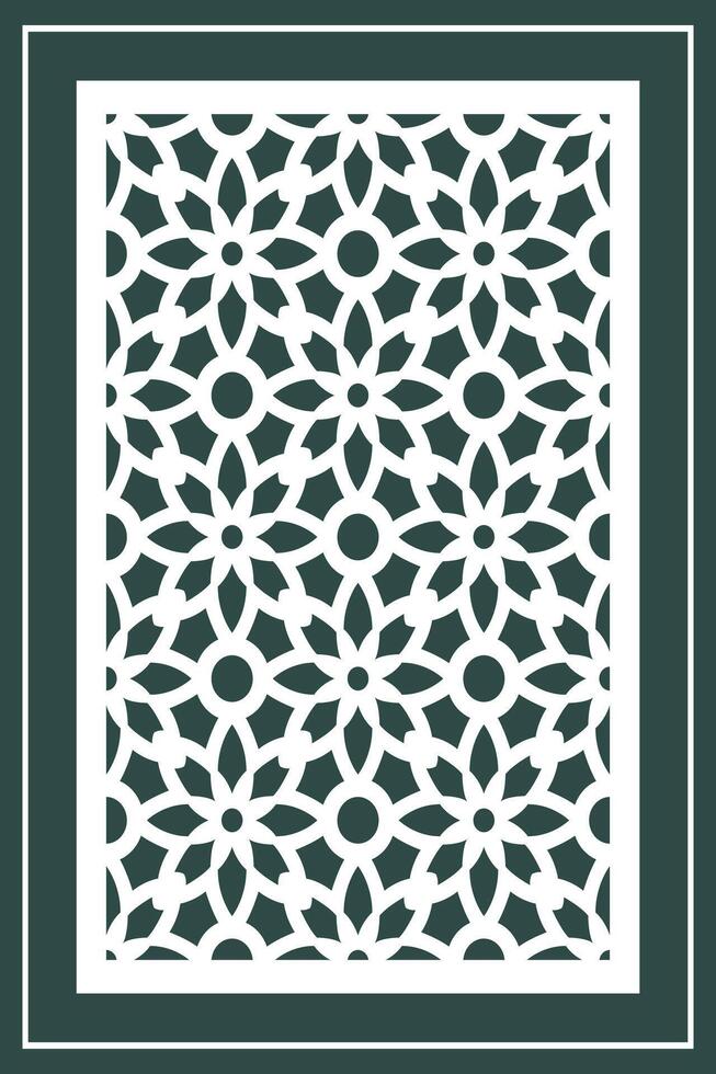 Jali Laser Cutting design, jali for graphic design, corner and border design. vector