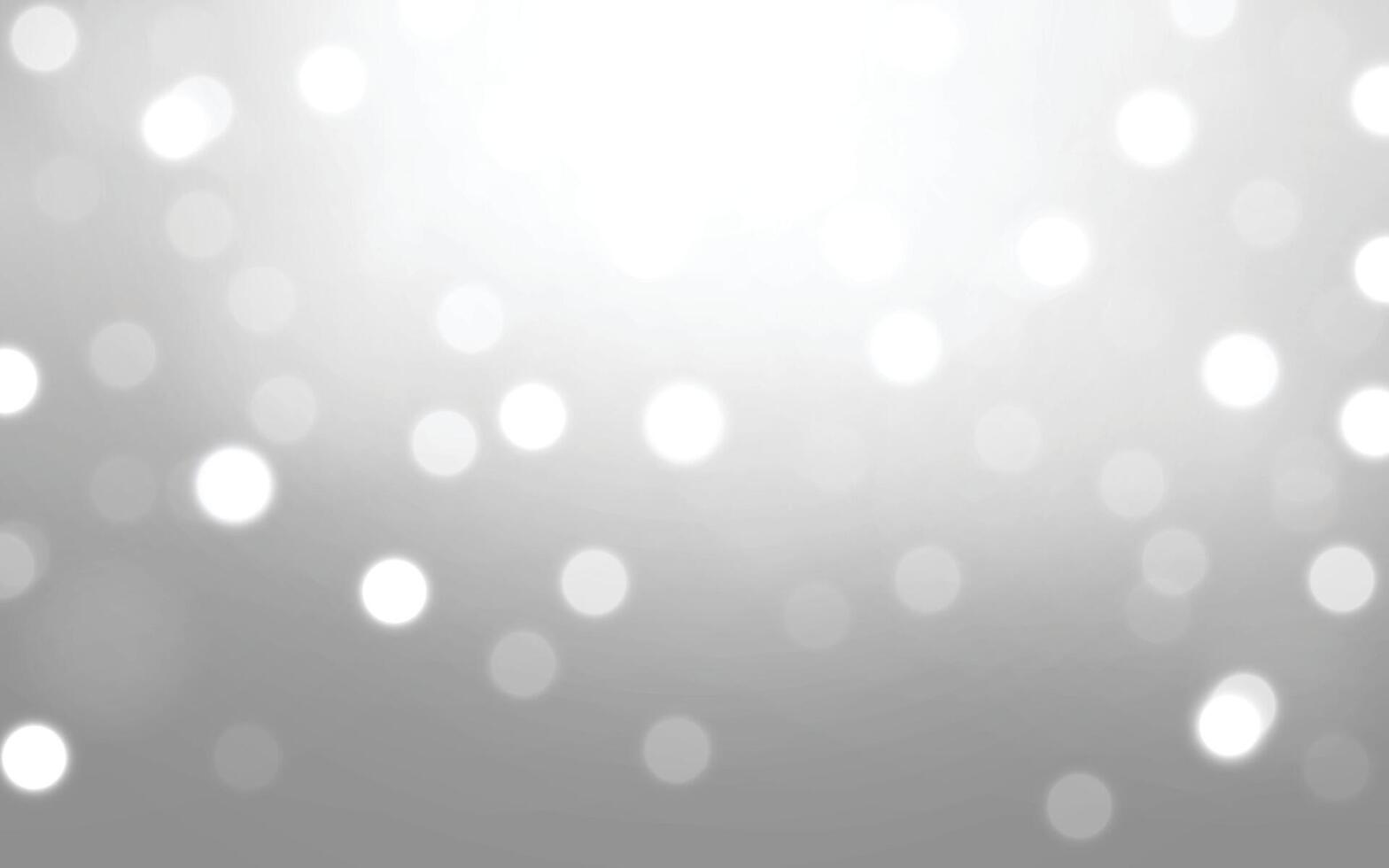 Elegant Silver Bokeh Background with Soft Glow. Minimalist Abstract Blur Light Effect Design. Background decoration vector