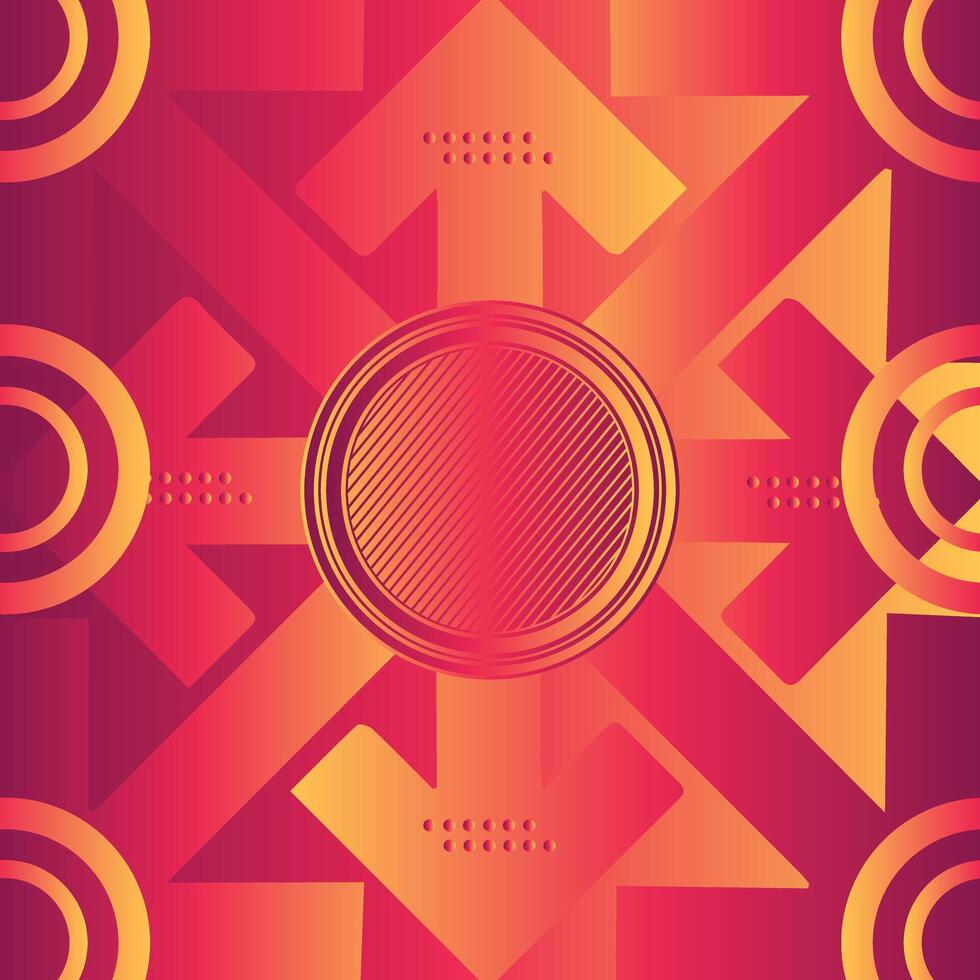 Landing page Template Gradient Abstract design with geometric shapesTrendy Orange Gradient vector