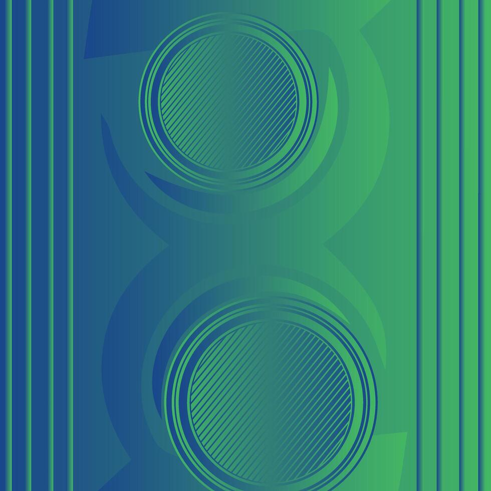 Green circle shapes abstract geometric background with a clean design Futuristic technology concept, suitable for covers, posters, banners, brochures, websites, etc vector