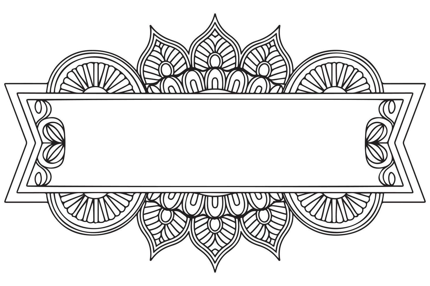 Boho pattern for background, decorations,banner,coloring book vector