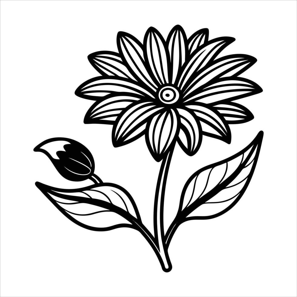 Hand Drawn spring flower vector
