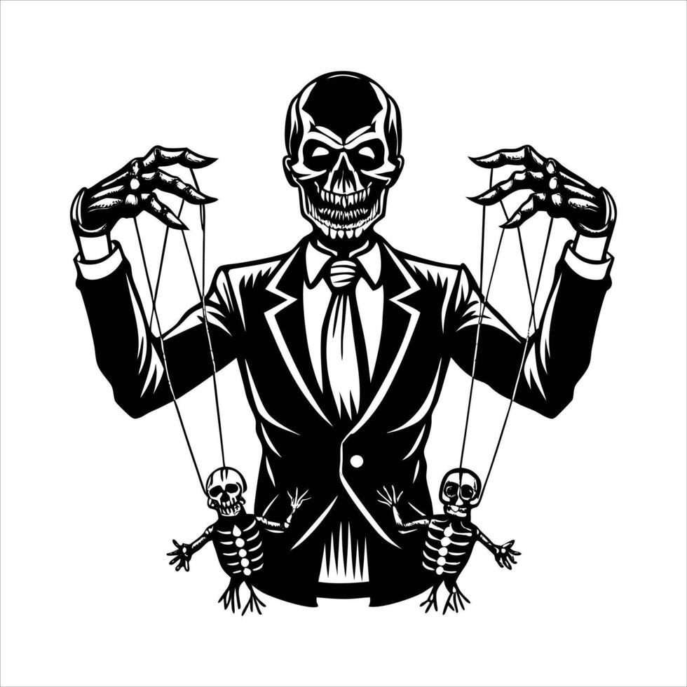 Sinister Puppet Illustrations vector