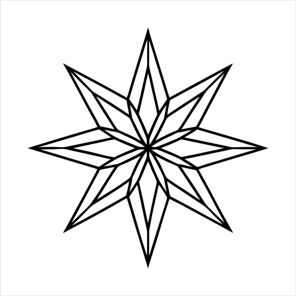 Celestial Star Pattern vector