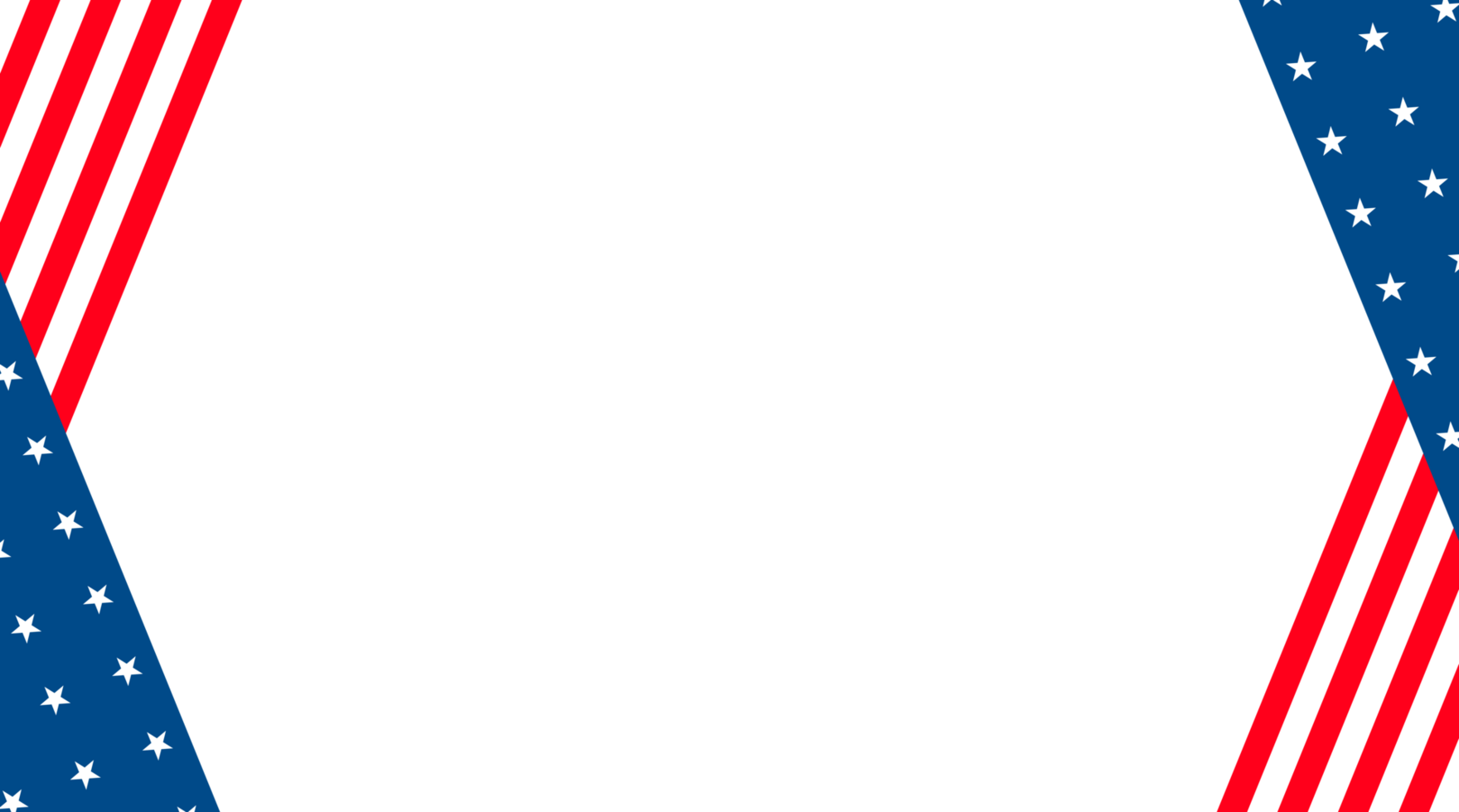 American Flag Border and Corner Design Element. usa flag. png