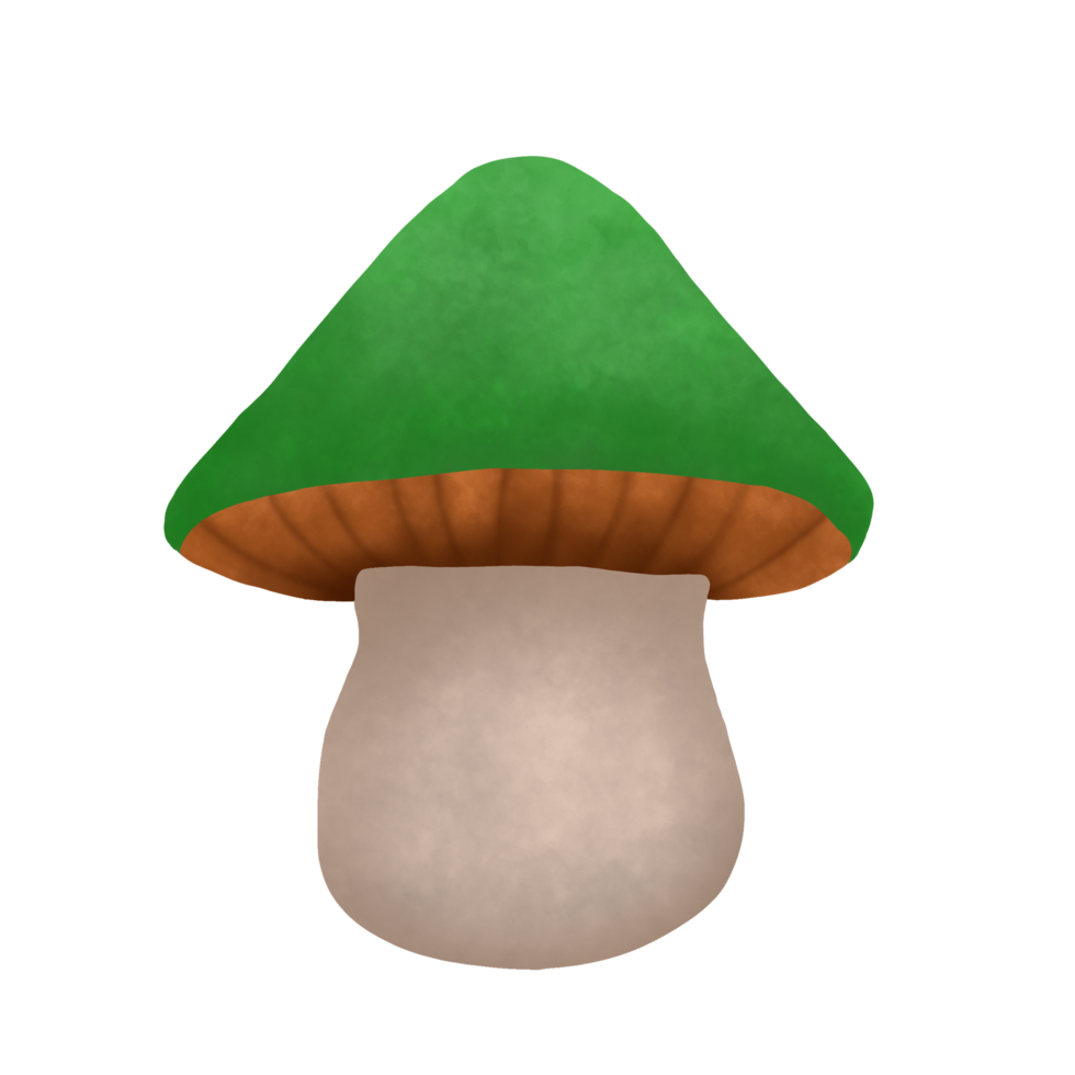 Green mushroom graphic png