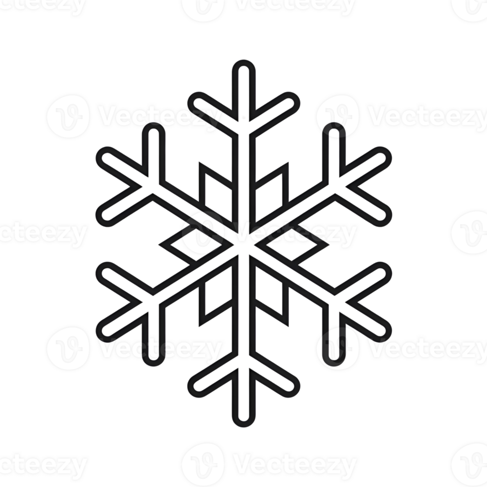 minimalist snowflake icon png