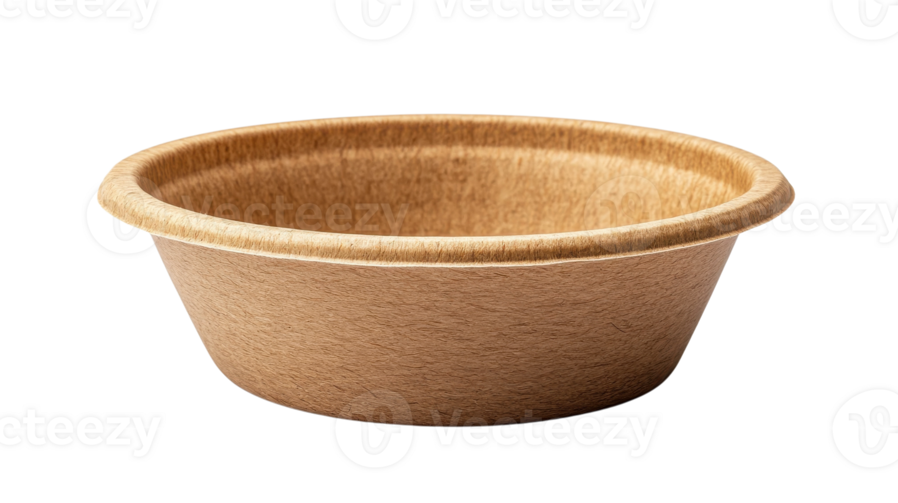 Brown disposable bowl made from biodegradable materials ideal for eco-friendly dining and catering events png