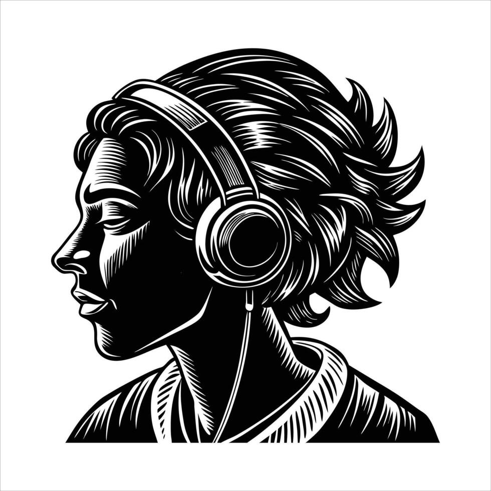 Nodding Head Music vector
