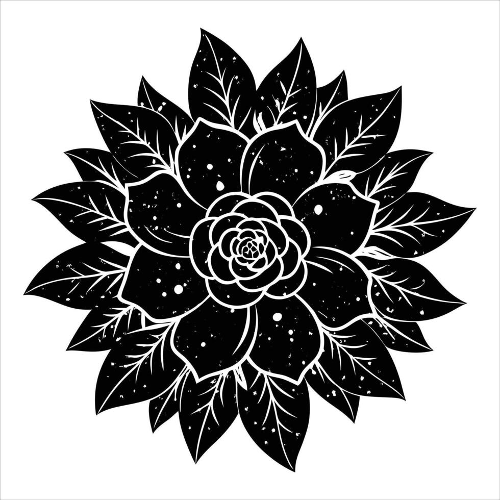 Black Flower Stock vector