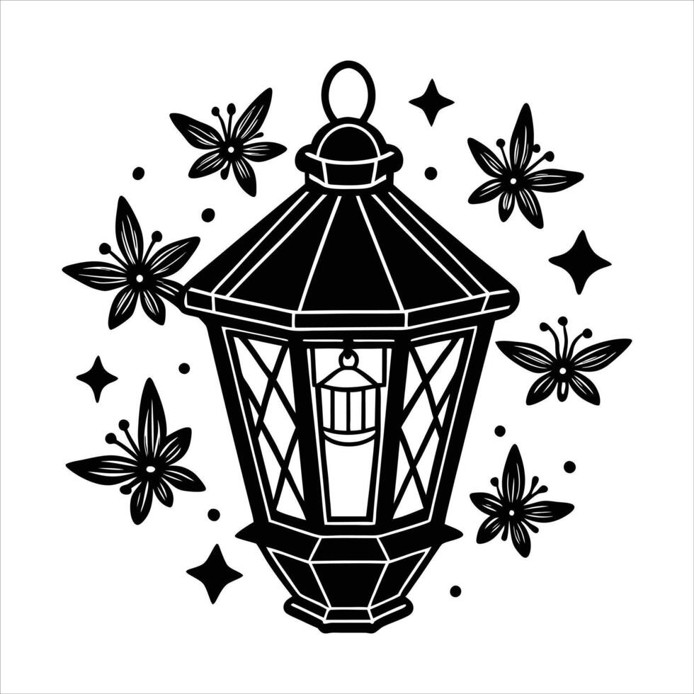 Lantern Fireflies Stock Illustrations vector