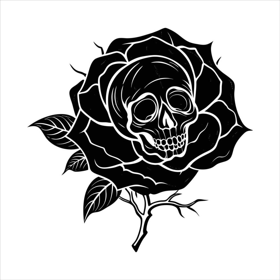 Skull Roses Vectors