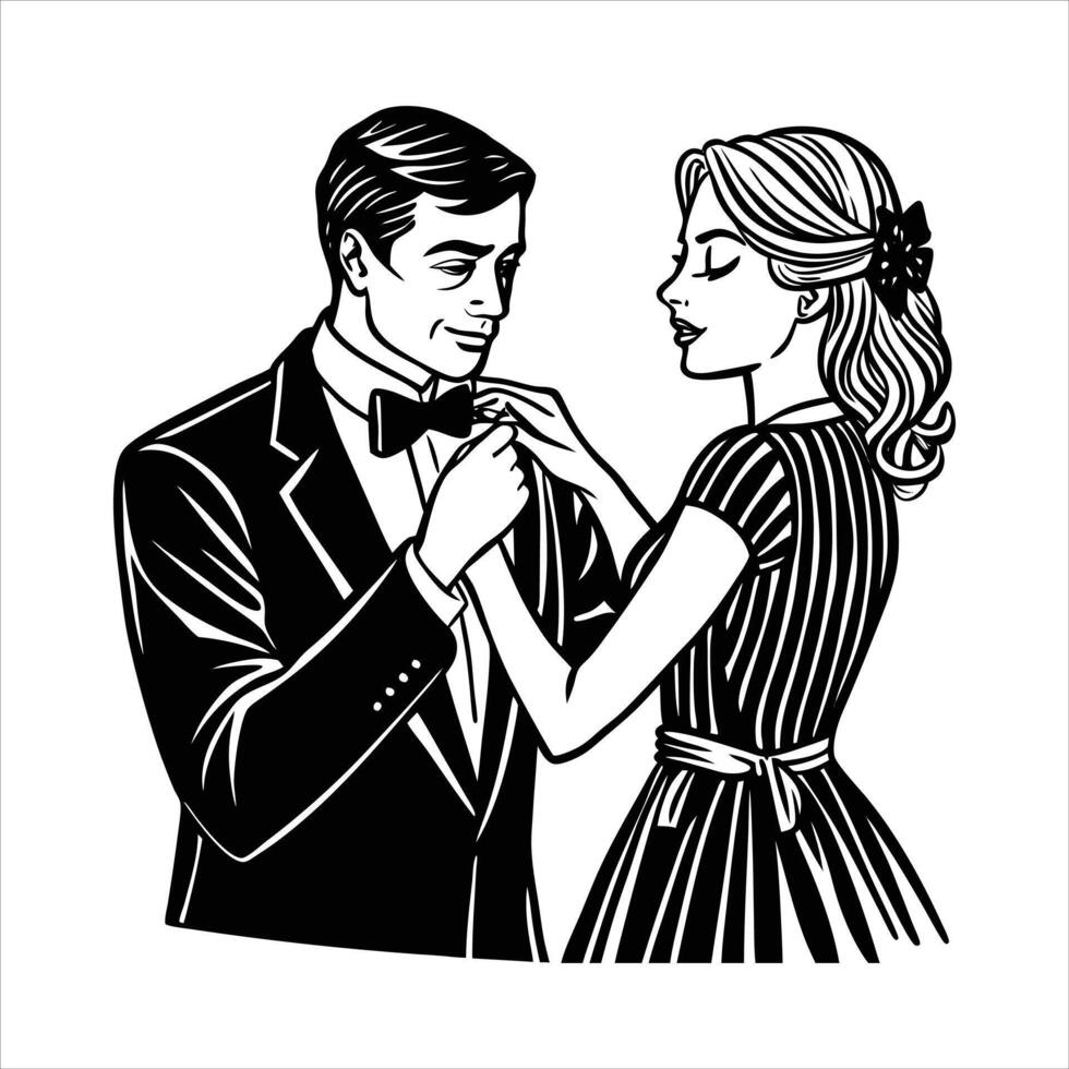 Bride Groom Moment vector