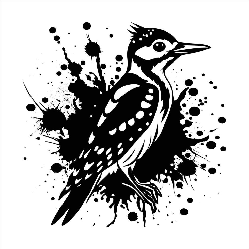 Abstract Bird Painting vector