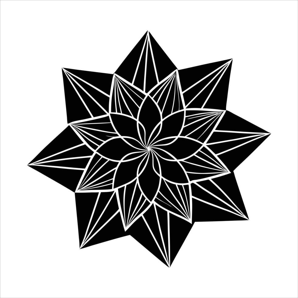 origami paper flower delicate vector