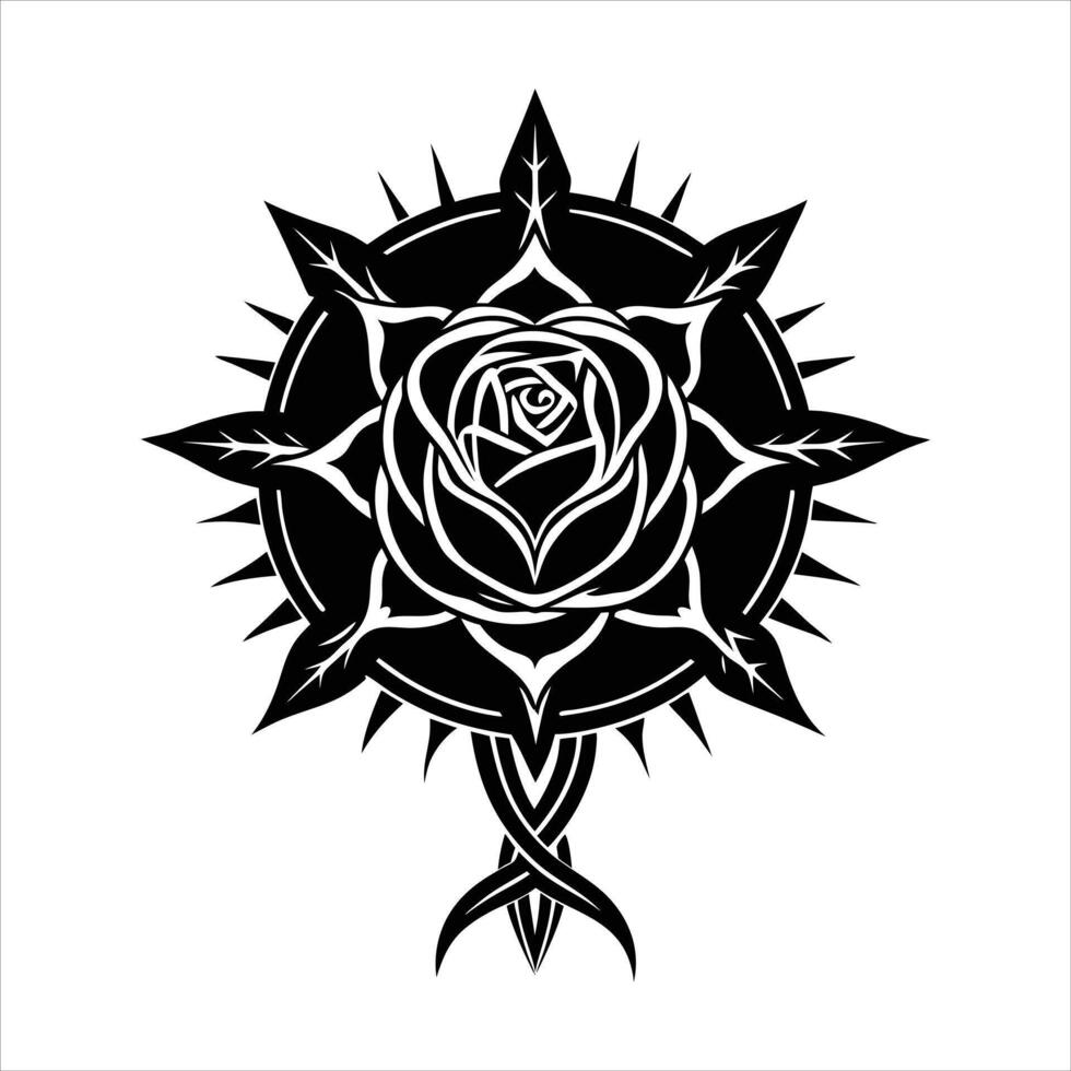Rose Thorn Vines vector
