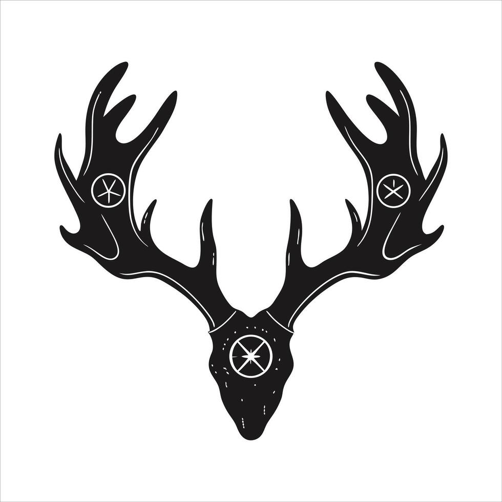 Cow Skull Silhouette vector