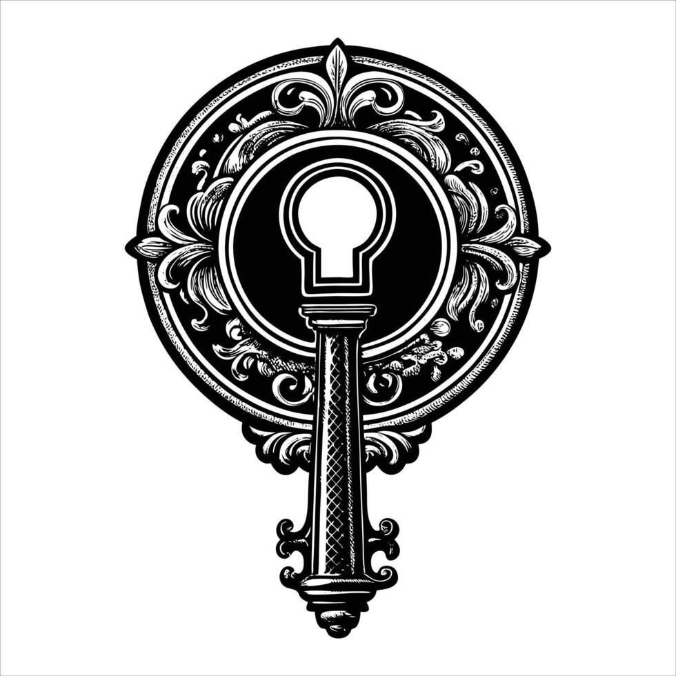 Vintage Lock Key vector