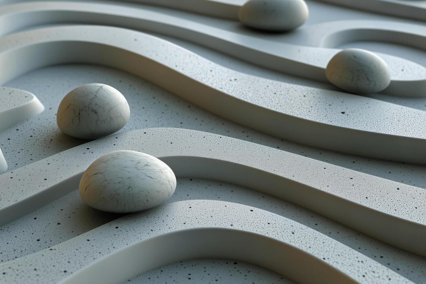 A group of white balls on a surface photo