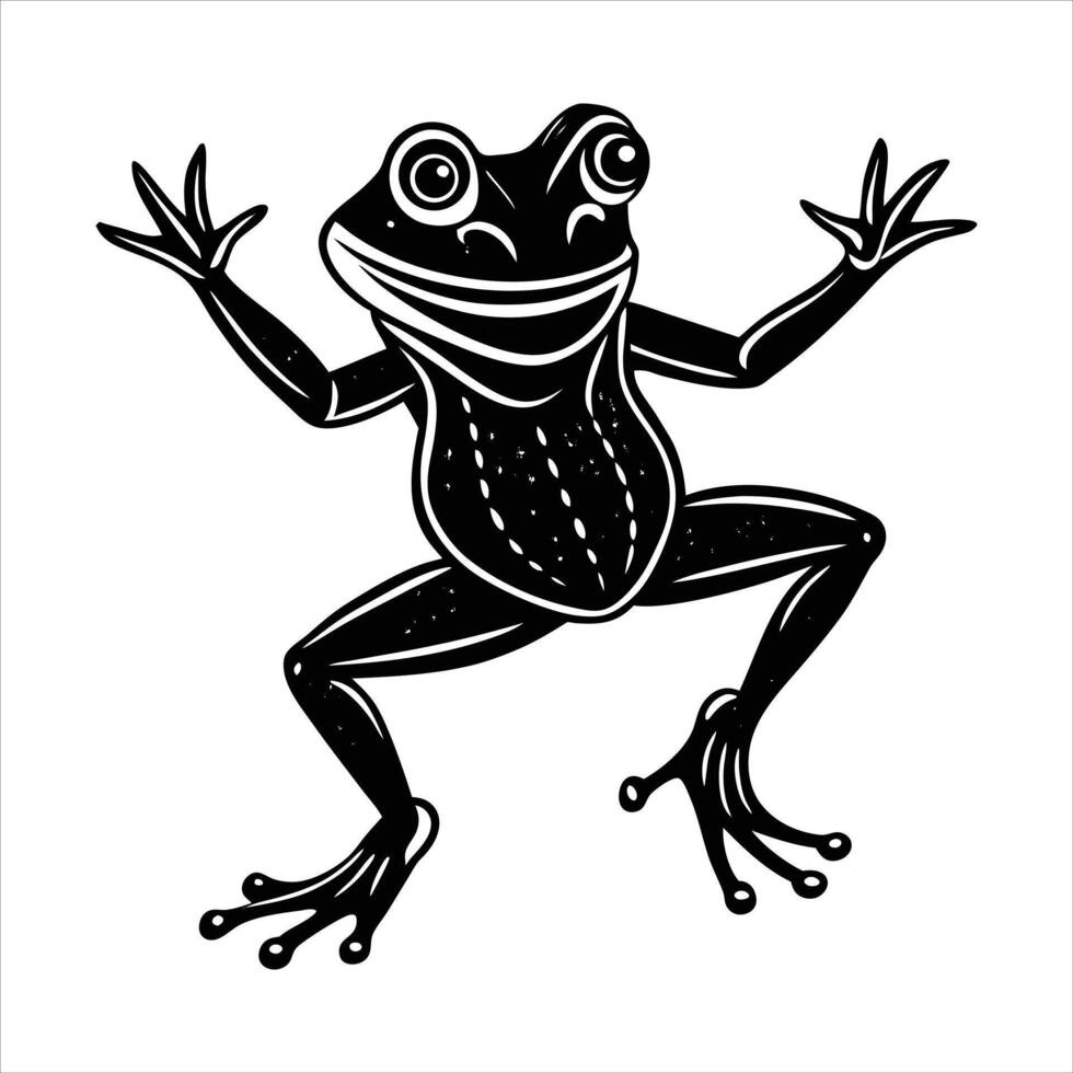 Frog On Two Legs vector