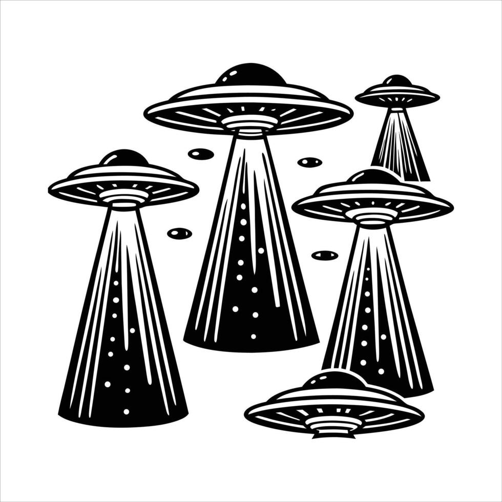 Extraterrestrial Tic Tac Ship vector