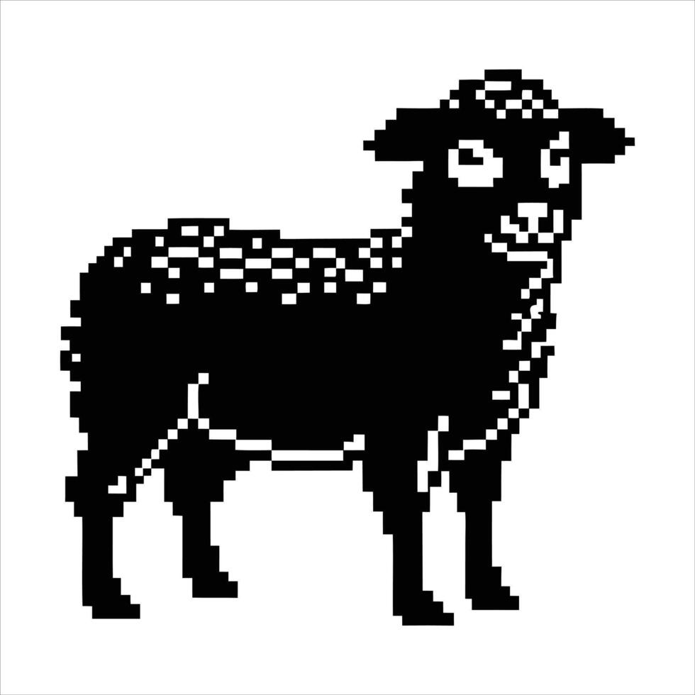 The Style Of Pixel Cute Fluffy vector