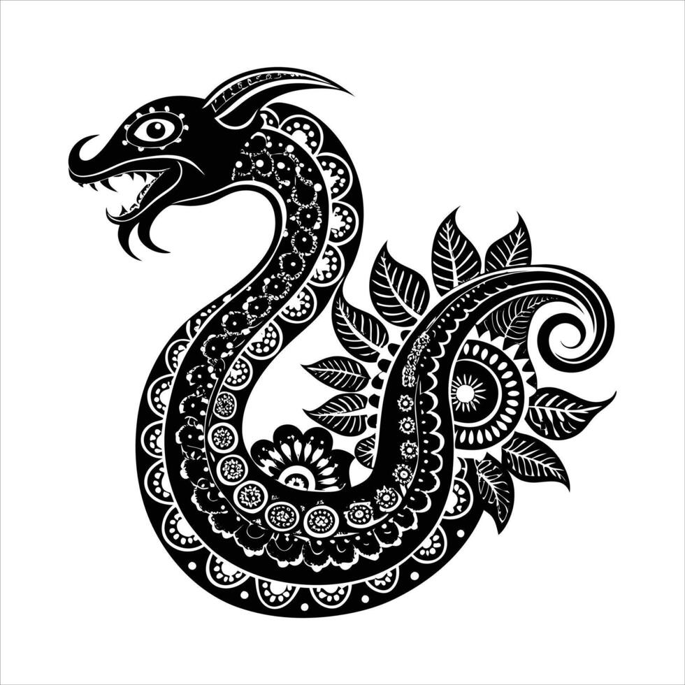 Floral Snake Vectors