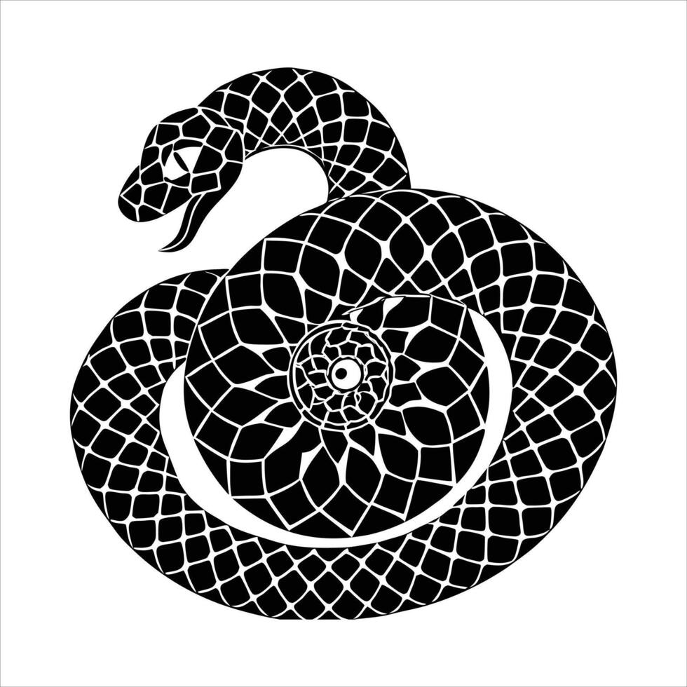 Vibrant red snake vector
