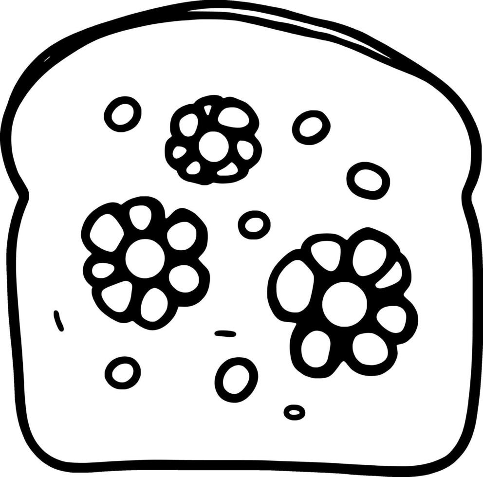 Golden-Brown Muffin in Black-and-White Liner Delicious Baked Treat vector