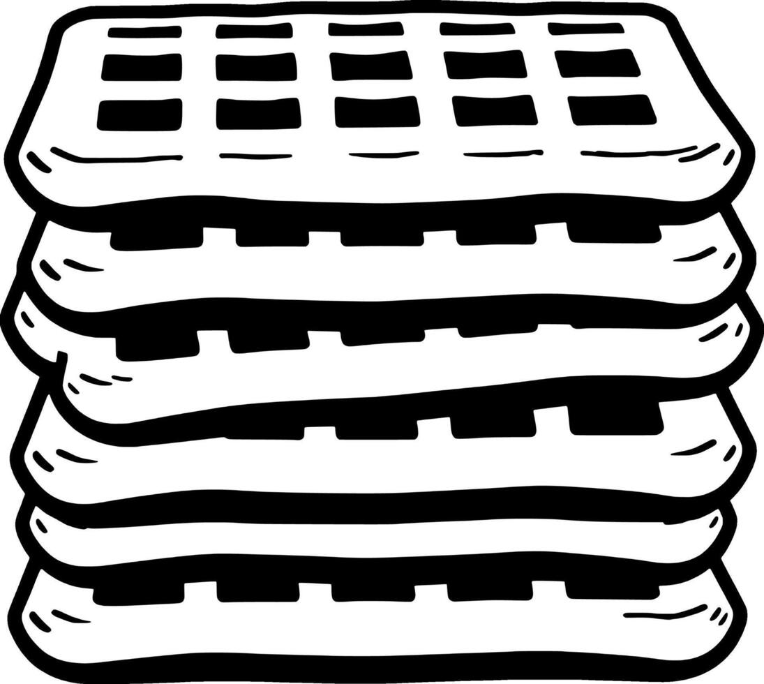Delicious Burrito Illustration A Black And White Drawing Of A Wrapped Burrito vector