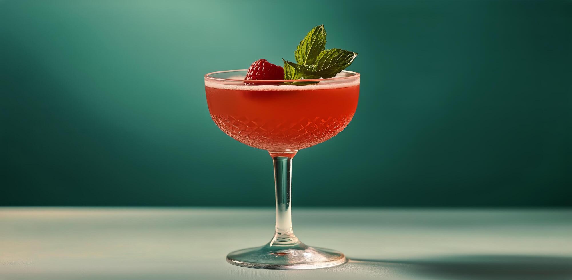 A glass of pink drink with a garnish photo