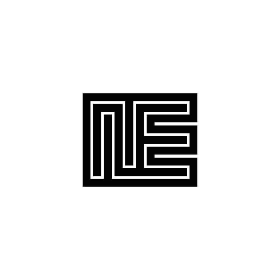 EN NE Alphabet-Based Logo for Elegant Branding vector