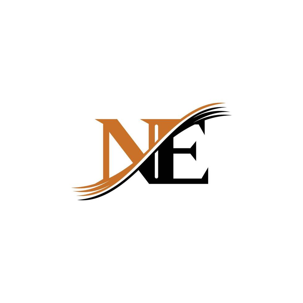 Monogram EN NE Logo with a Clean and Stylish Feel vector