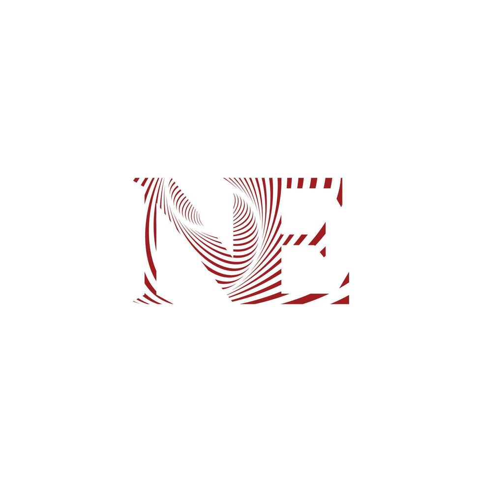Creative EN NE Monogram Identity for Premium Branding vector